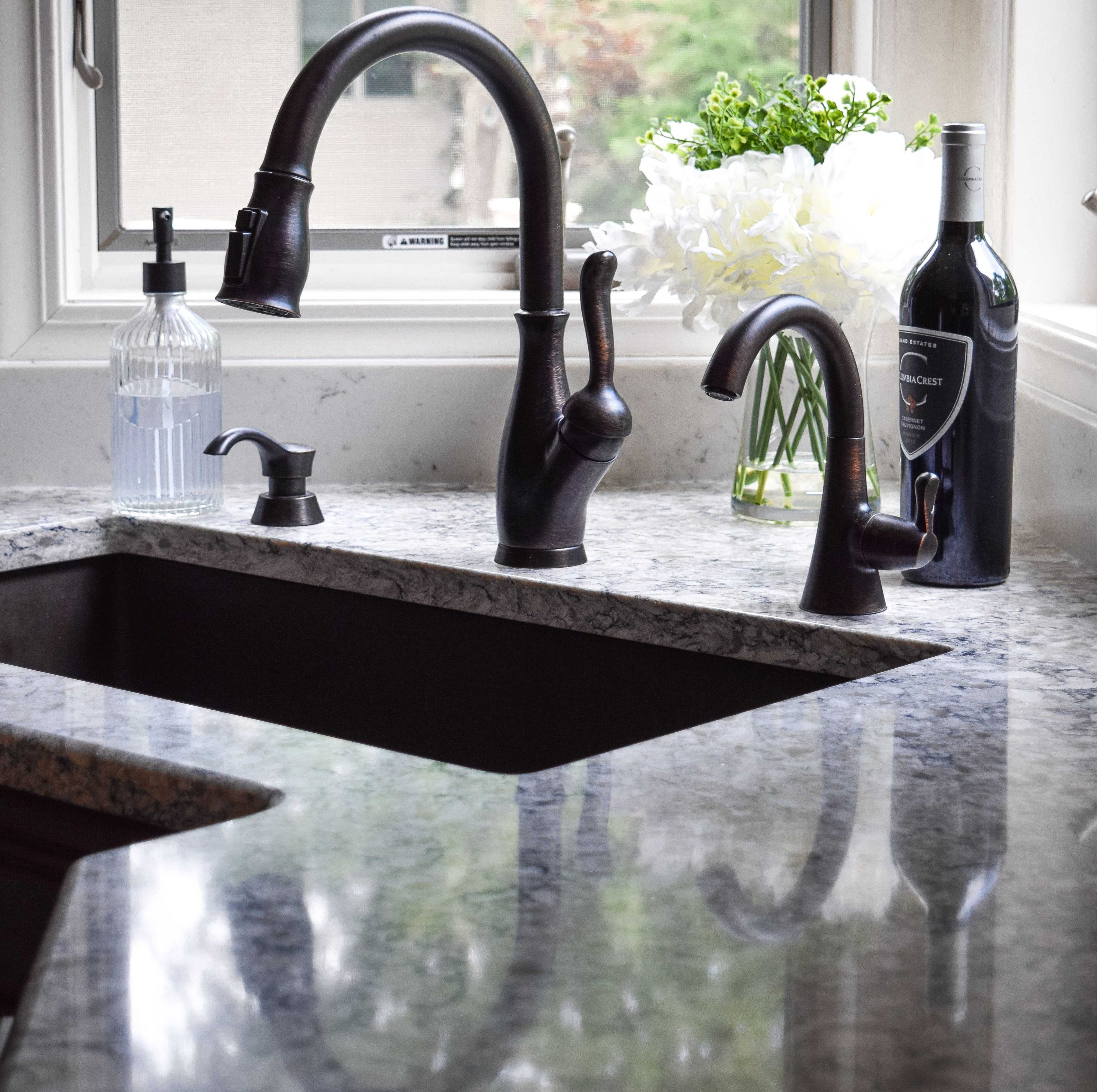 Quartz kitchen sink